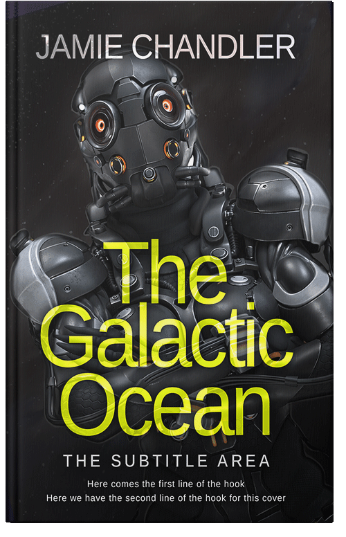 Front view of Premade Science Fiction Book Cover - Shark