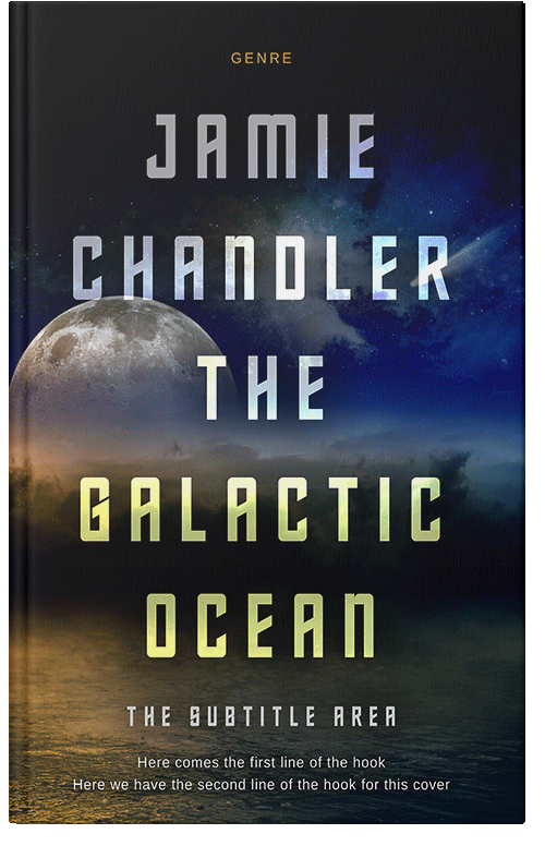 Front view of Premade Science Fiction Book Cover - Shark