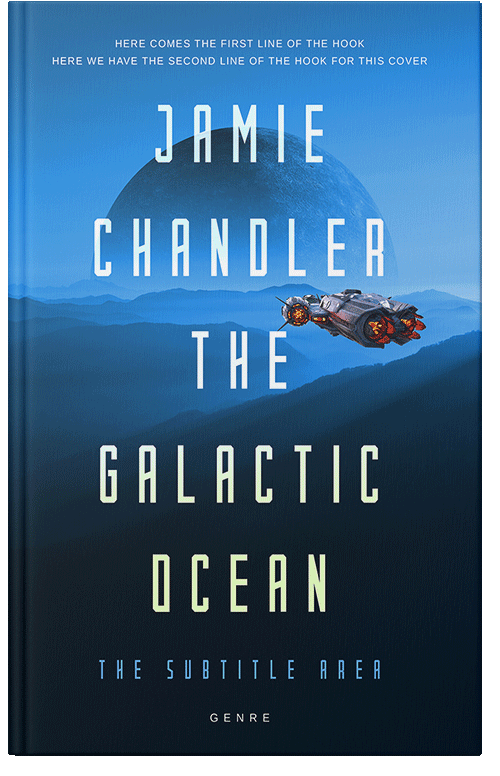 Front view of Premade Science Fiction Book Cover - Black Pearl