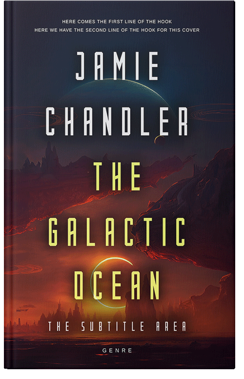 Front view of Premade Science Fiction Book Cover - Bleached Cedar