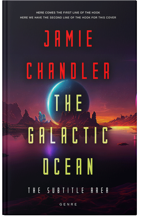 Front view of Premade Science Fiction Book Cover - Chestnut Rose