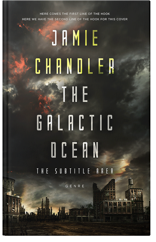 Front view of Premade Apocalyptica Book Cover - Rangoon Green