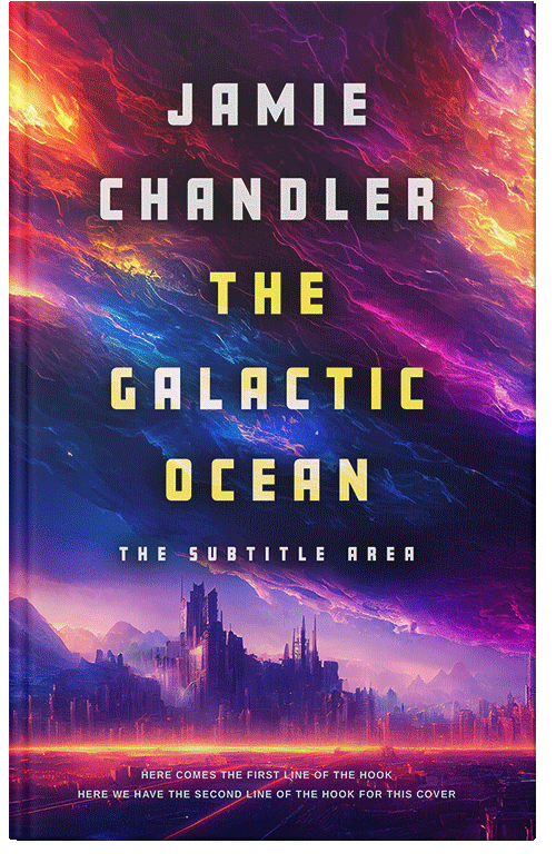 Front view of Premade Science Fiction Book Cover - Petite Orchid