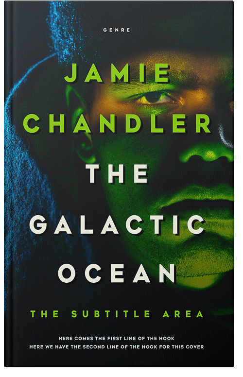 Front view of Premade Horror Book Cover - Racing Green