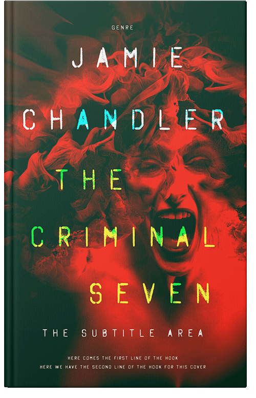 Front view of Premade Horror Book Cover - Punch