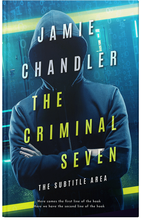 Front view of Premade Science Fiction Book Cover - Deco