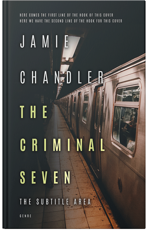 Front view of Premade Mystery & Thriller & Suspense Book Cover - Outer Space