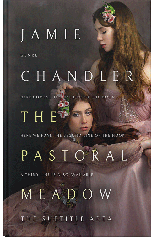 Front view of Premade Historical Book Cover - Cocoa Brown