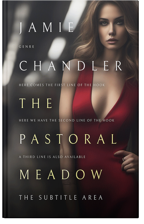 Front view of Premade Chick Lit Book Cover - Cocoa Brown