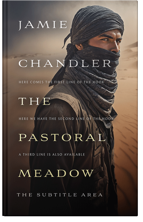 Front view of Premade Action & Adventure Book Cover - Cocoa Brown