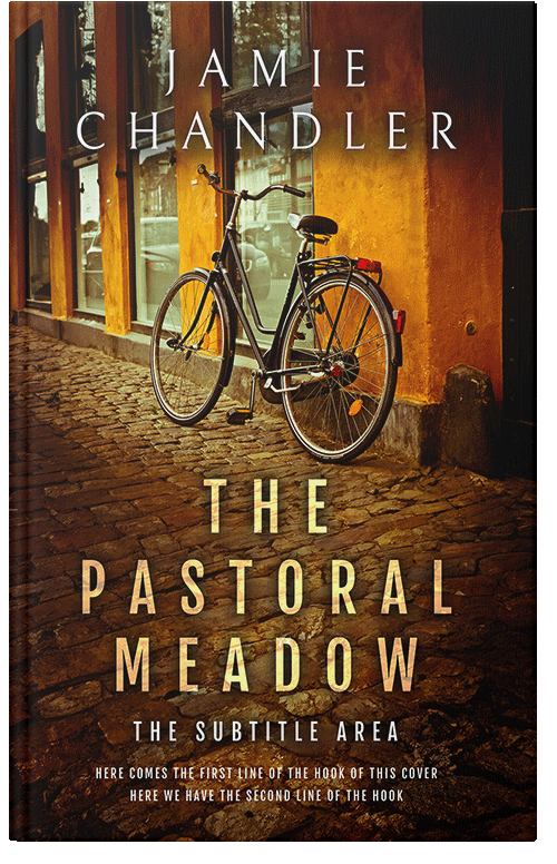 Front view of Premade Literary Fiction Book Cover - Bronze