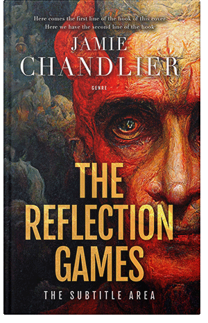 Premade Book Cover Red Damask