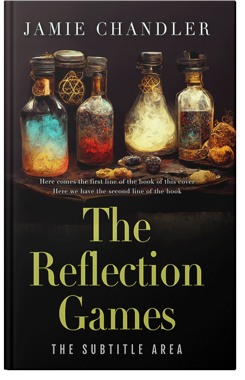 Front view of Premade Fantasy Book Cover - Laser