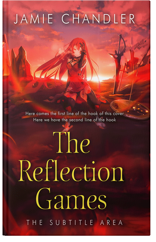 Front view of Premade Fantasy Book Cover - Burnt Sienna