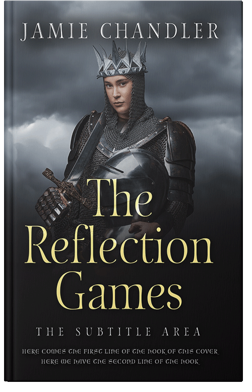 Front view of Premade Historical Book Cover - Shark