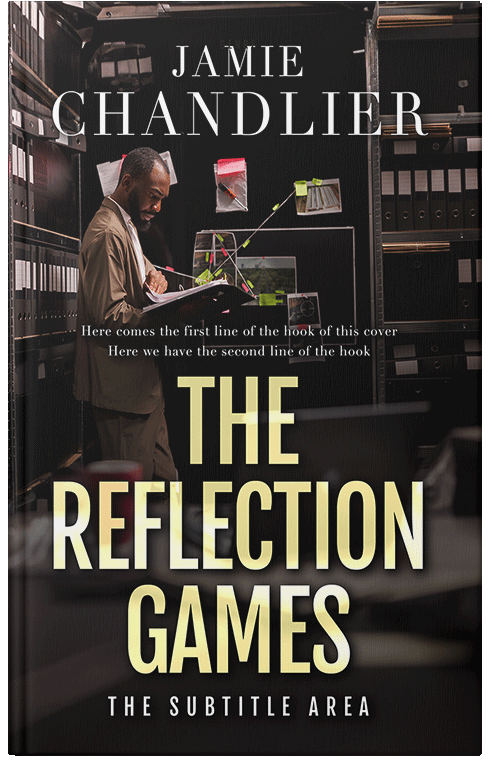 Front view of Premade Mystery & Thriller & Suspense Book Cover - Hampton