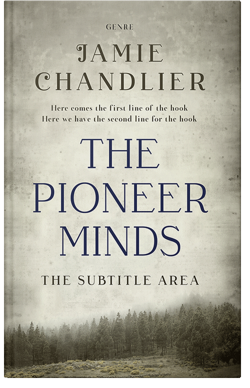 Front view of Premade Nature Book Cover - Moon Mist