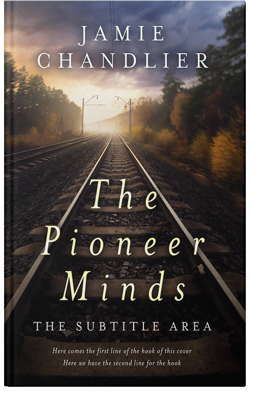 Front view of Premade Literary Fiction Book Cover - Cocoa Brown