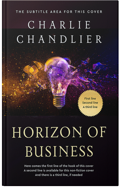 Front view of Premade Business Book Cover - Asphalt