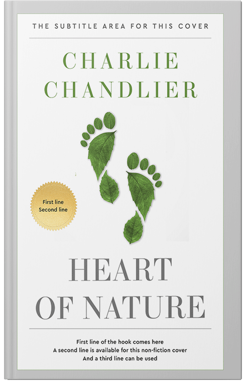 Front view of Premade Science & Nature Book Cover - Moon Mist