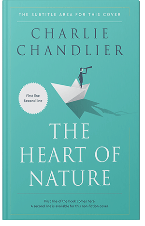 Premade Book Cover Fountain Blue