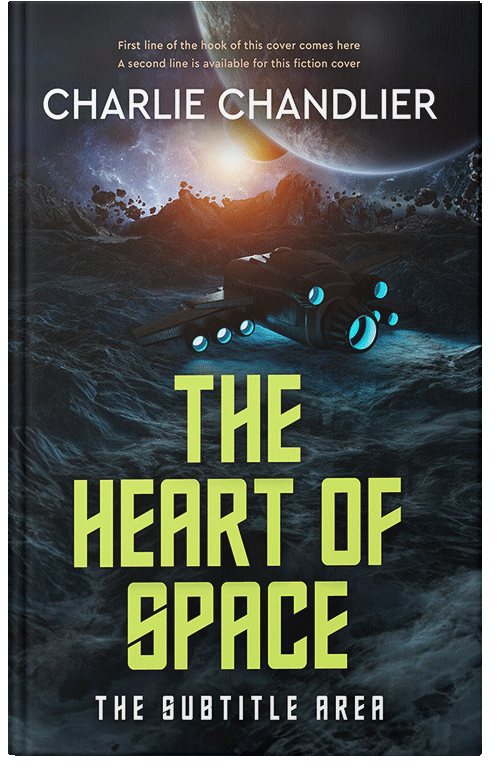 Front view of Premade Science Fiction Book Cover - Shark