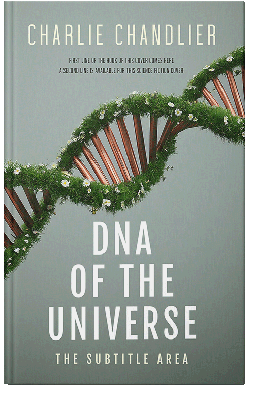 Front view of Premade Environment & Ecology Book Cover - Pewter