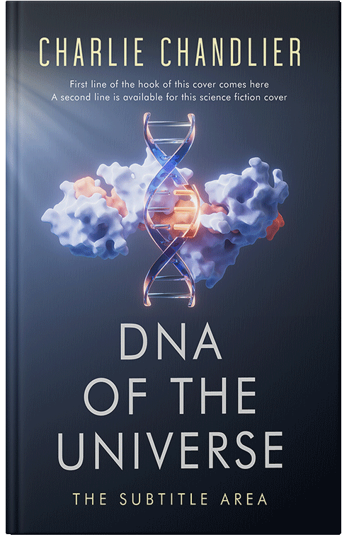 Front view of Premade Science & Nature Book Cover - Mirage