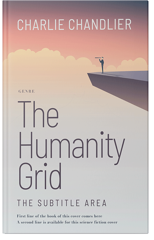 Front view of Premade Business Book Cover - Wafer