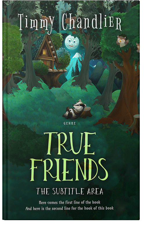 Front view of Premade Fantasy Book Cover - Bush