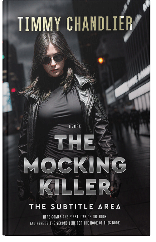 Front view of Premade Mystery & Thriller & Suspense Book Cover - Woodsmoke