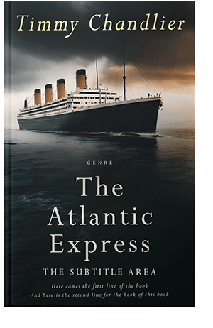 Pre Made Book Cover Soft Amber