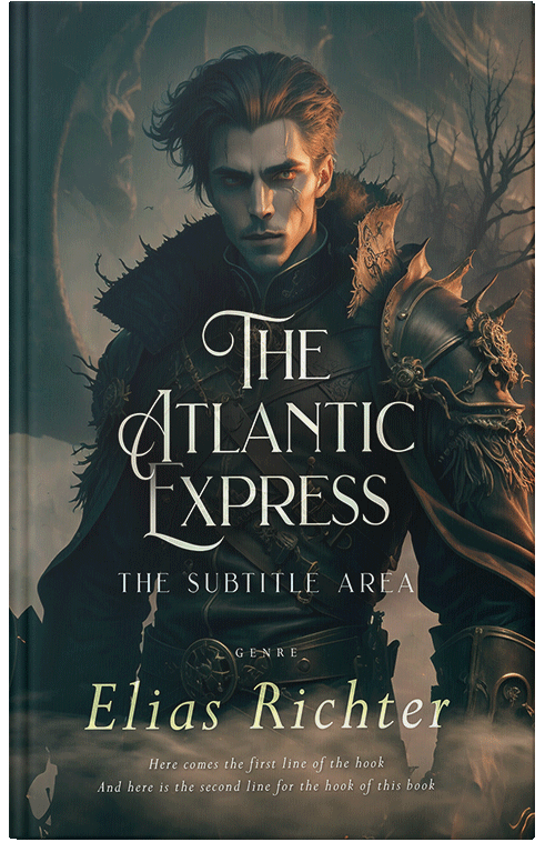 Front view of Premade Fantasy Book Cover - Outer Space