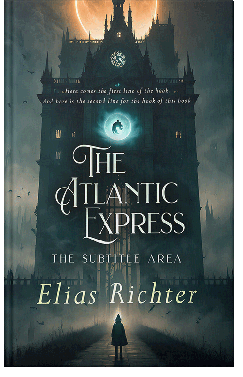 Front view of Premade Fantasy Book Cover - Timber Green