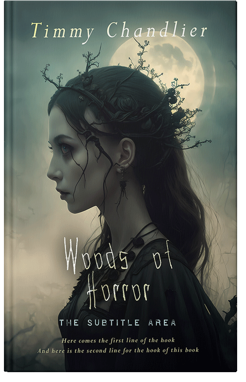 Front view of Premade Fantasy Book Cover - Outer Space