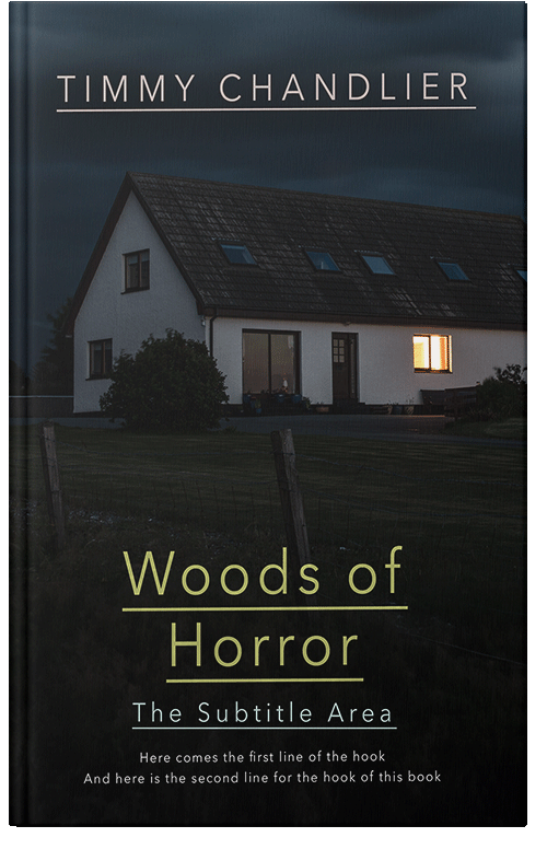 Front view of Premade Mystery & Thriller & Suspense Book Cover - Black