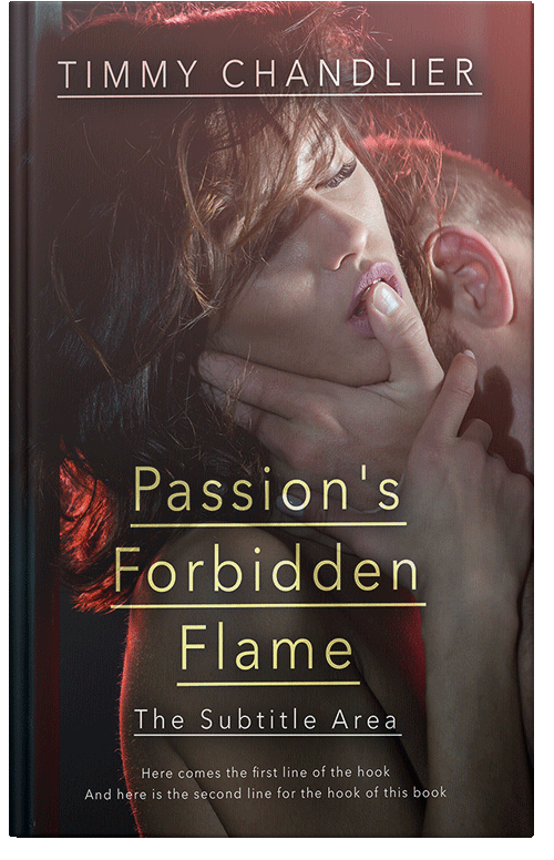 Front view of Premade Erotica Book Cover - English Walnut