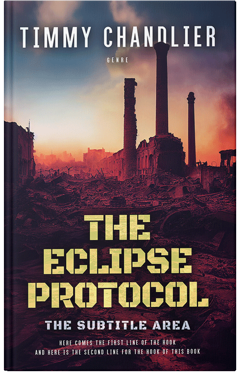 Front view of Premade Apocalyptica Book Cover - Brandy