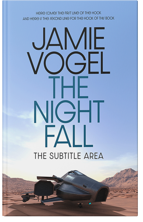 Front view of Premade Science Fiction Book Cover - Regent St Blue