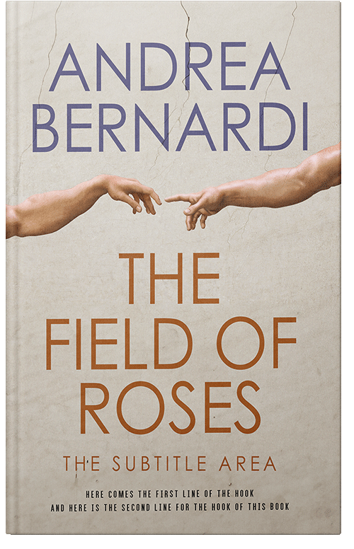 Front view of Premade Abstract Book Cover - Sisal