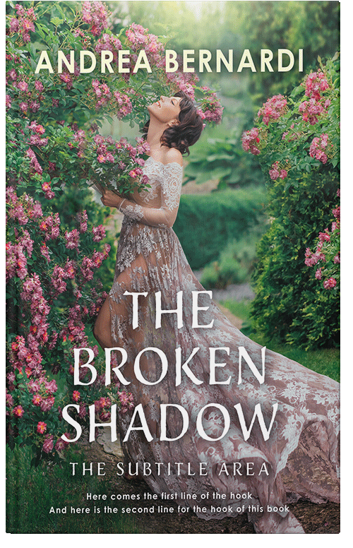 Front view of Premade Romance Book Cover - Gray Asparagus