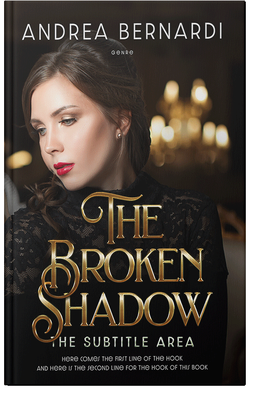 Front view of Premade Abstract Book Cover - Sorrell Brown