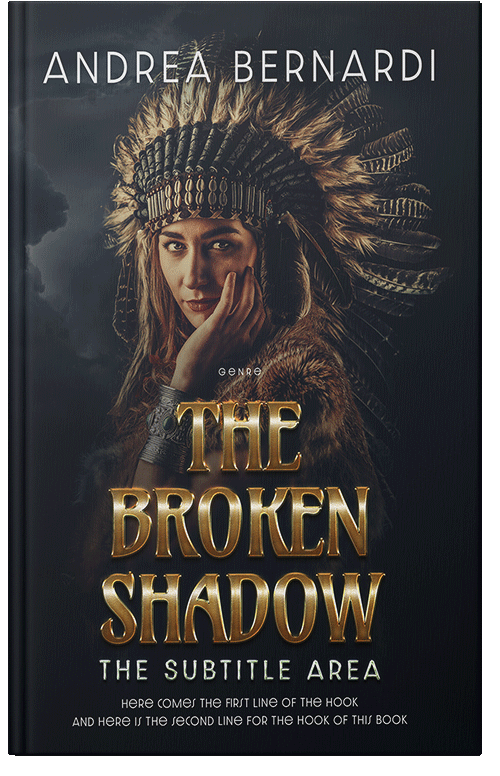 Front view of Premade Historical Book Cover - Shark