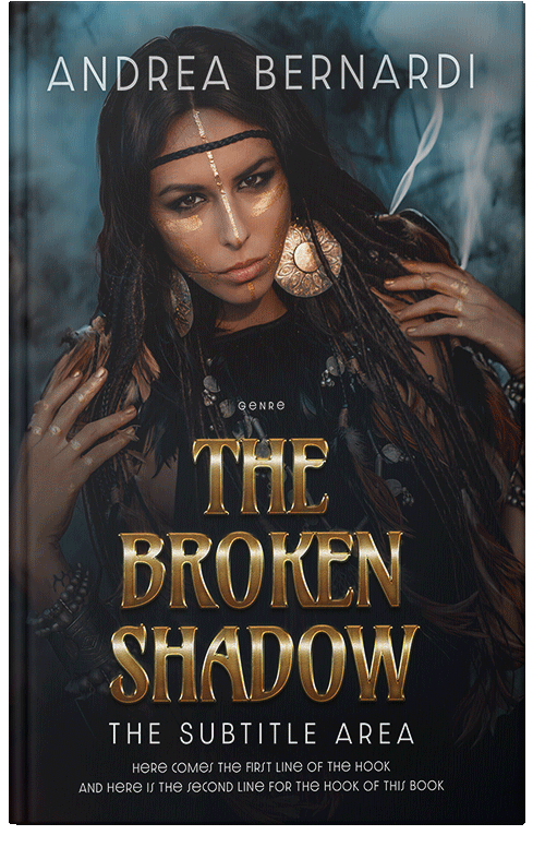 Front view of Premade Fantasy Book Cover - Woodsmoke