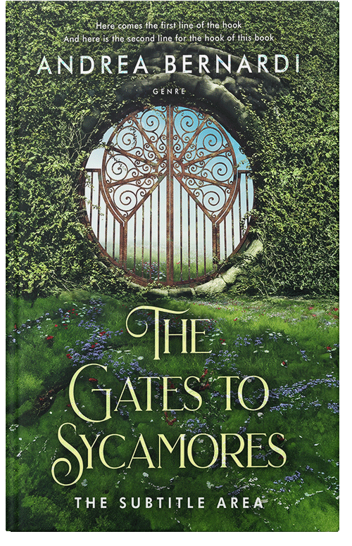 Front view of Premade Fantasy Book Cover - Green Kelp