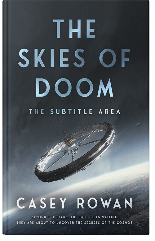 Front view of Premade Science Fiction Book Cover - Shark