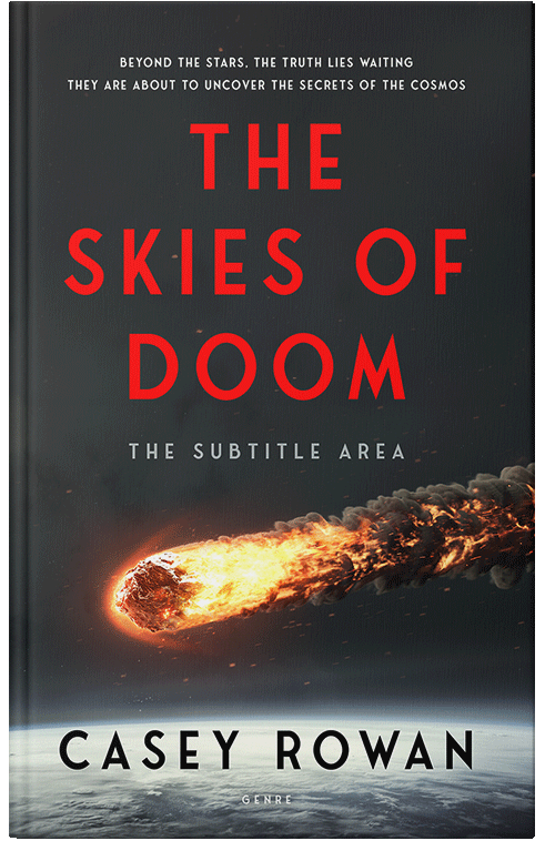 Front view of Premade Apocalyptica Book Cover - Burning Sand