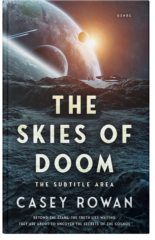 Front view of Premade Science Fiction Book Cover - Shark