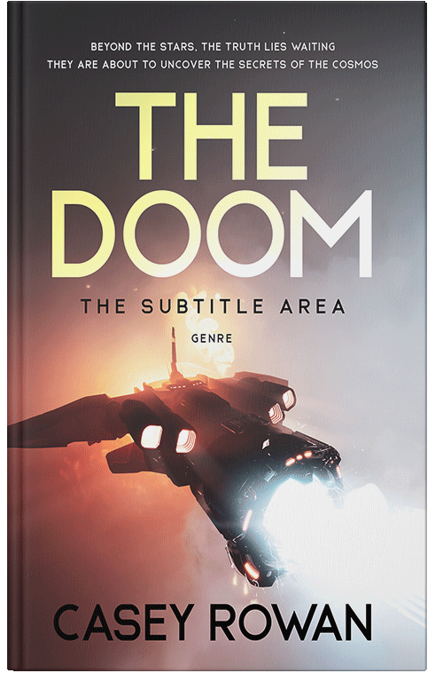 Front view of Premade Science Fiction Book Cover - Vanilla