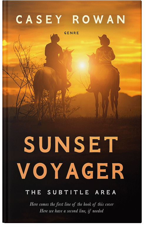 Front view of Premade Action & Adventure Book Cover - Fuel Yellow